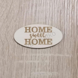 Tabuľka oválna - Home sweet Home (2) 6x3cm