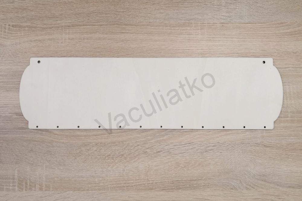 Drevená tabuľka - polotovar 55x15cm (rodinný kalendár) m2
