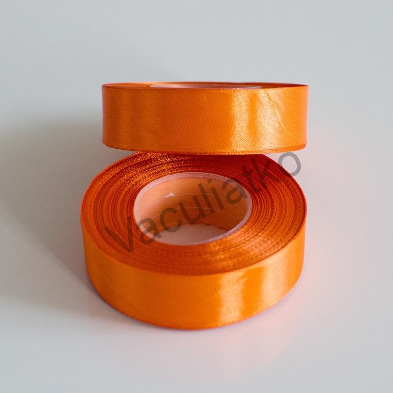 Saténová stuha 25mm - oranžová