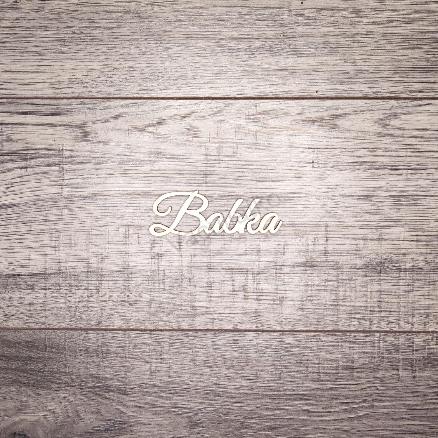 Nápis - Babka 9x3cm