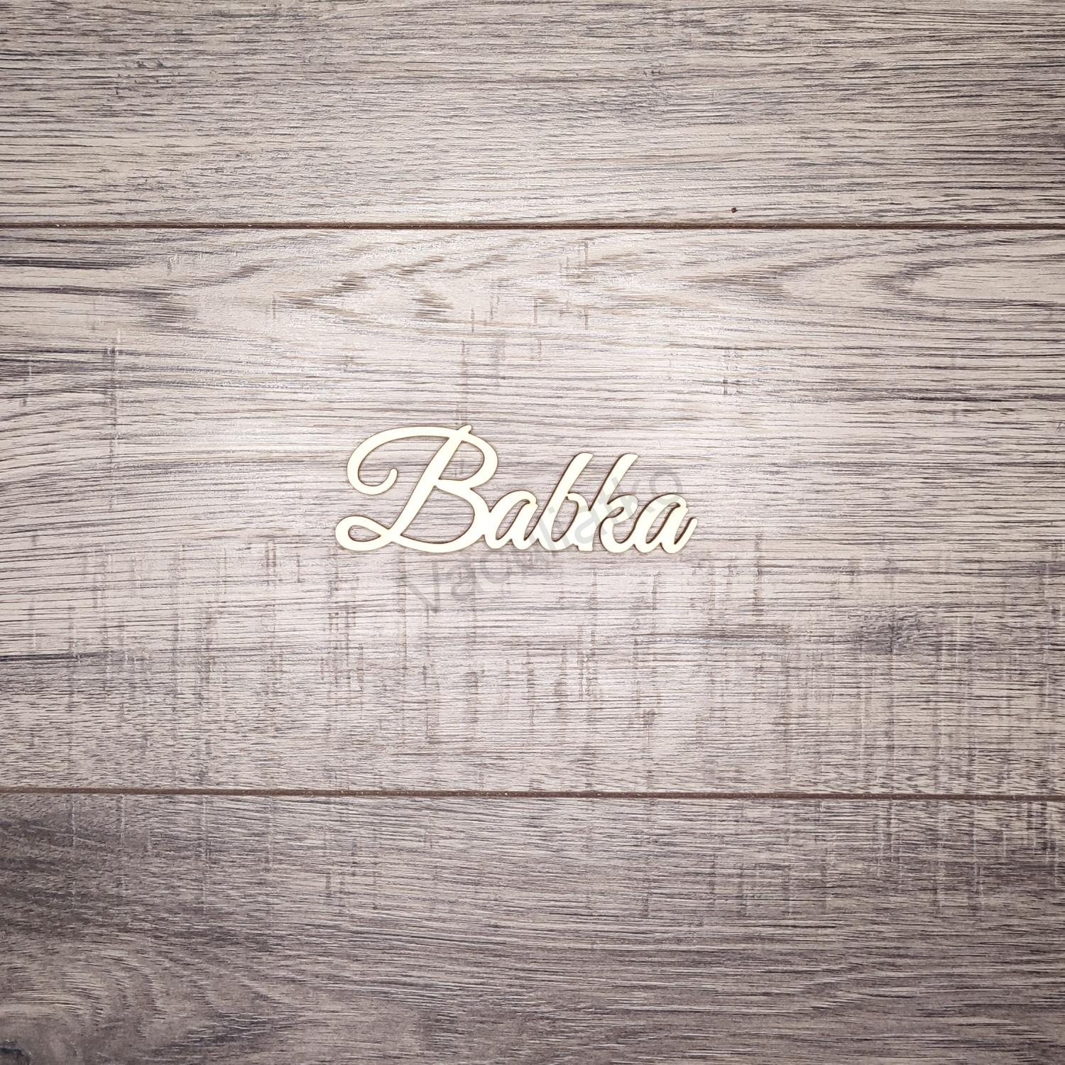 Nápis - Babka 10x3,5cm