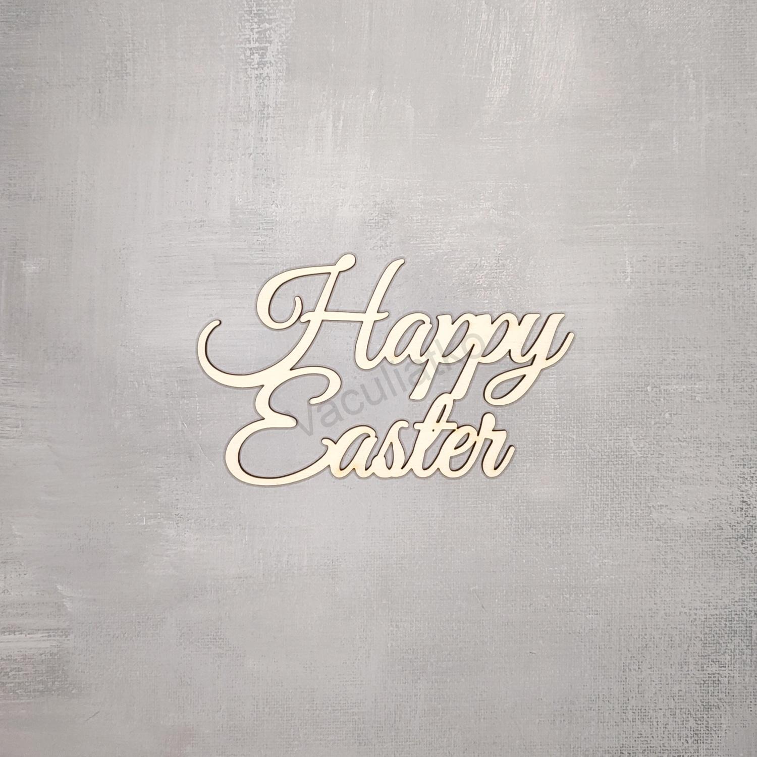 Nápis - Happy Easter 13x8cm