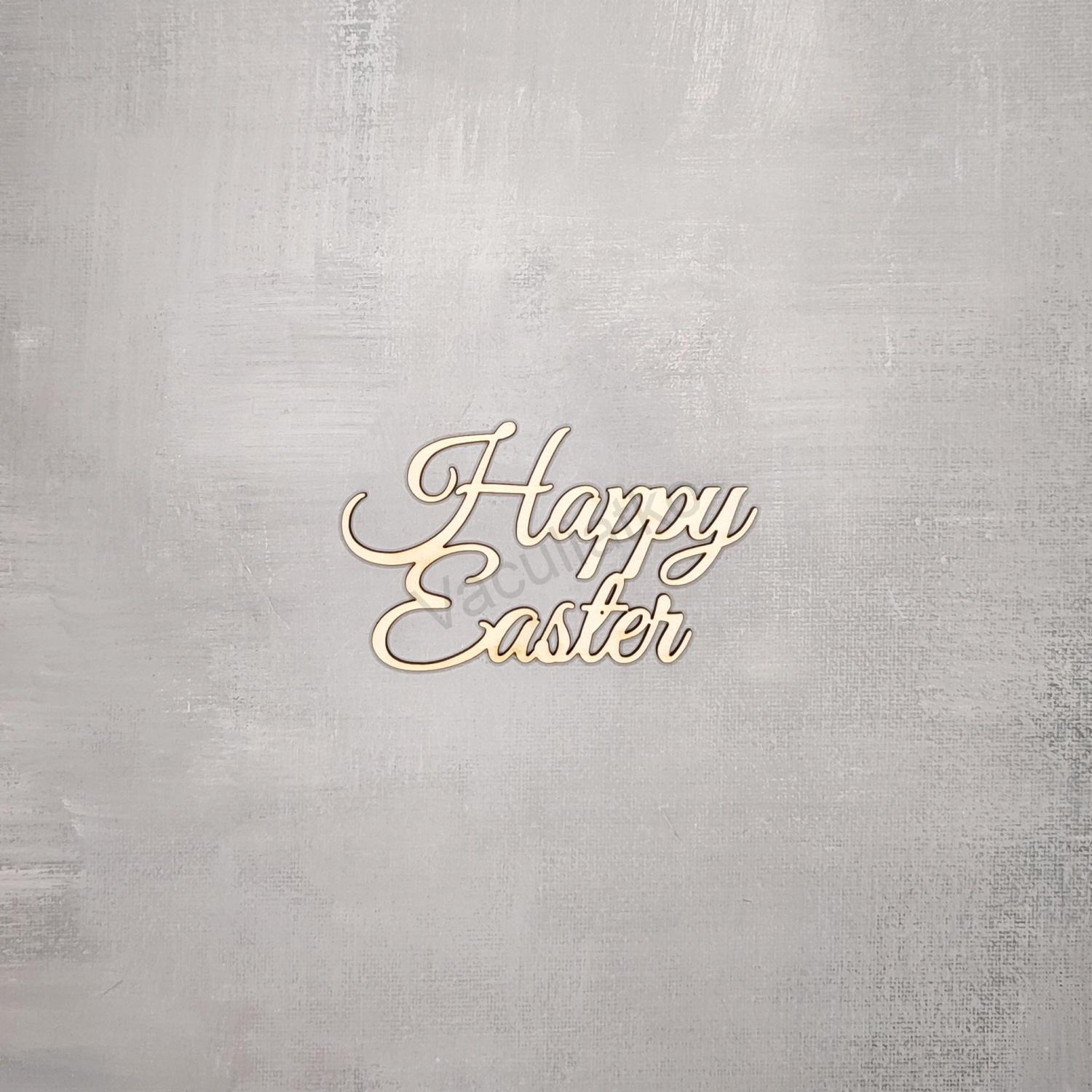 Nápis - Happy Easter 10x6cm