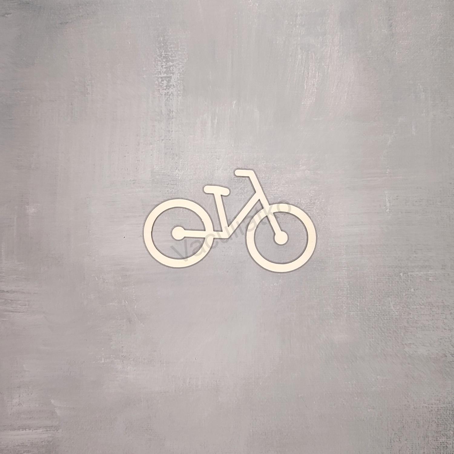 Drevený výrez - Bicykel 10x6cm