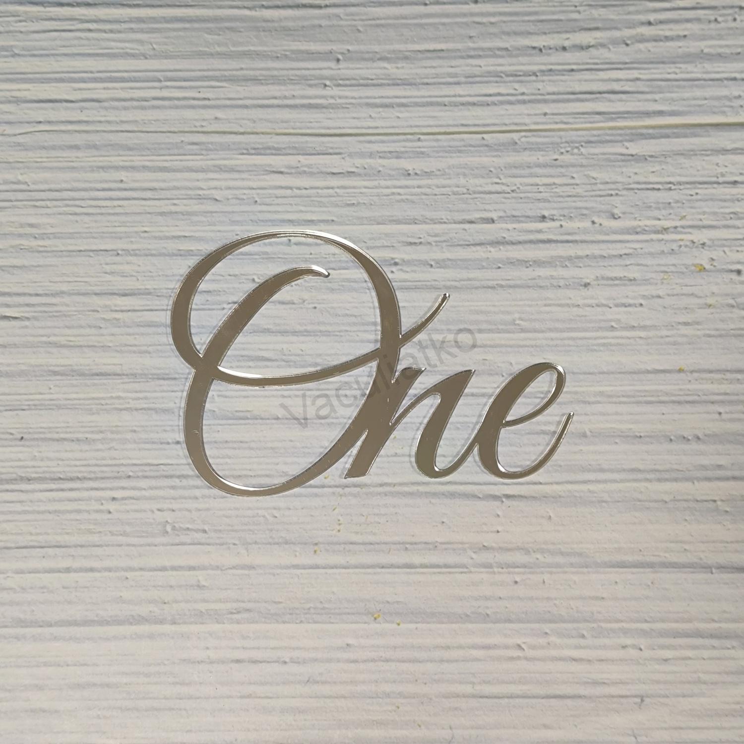Zrkadlové plexi - One (F-strieborná, hr.2mm, 12,5x8,5cm)
