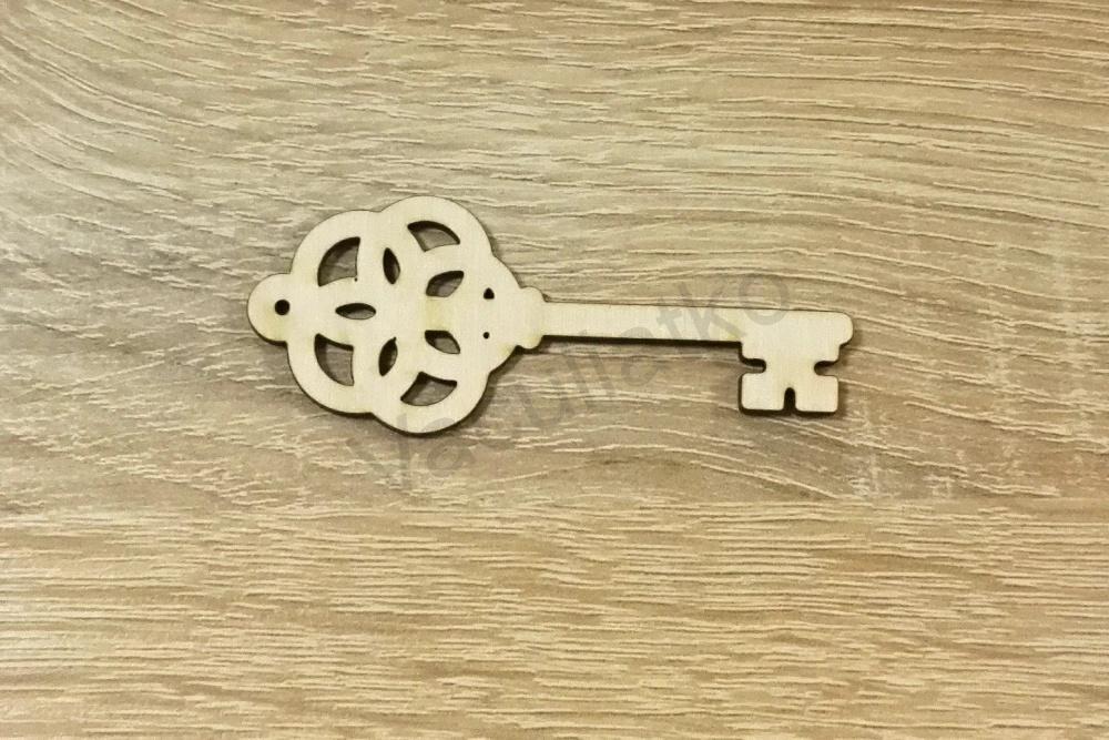Drevený výsek - Kľúč 7cm