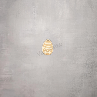 Drevený polotovar - veľkonočné vajíčko kraslica 3,5cm (grav.)