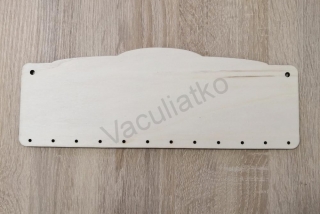 Drevená tabuľka - polotovar 30x11cm (rodinný kalendár)