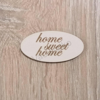 Tabuľka oválna - Home sweet Home (4) 6x3cm