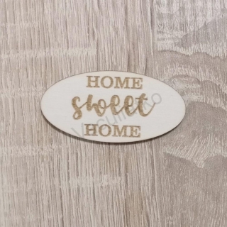Tabuľka oválna - Home sweet Home (5) 6x3cm