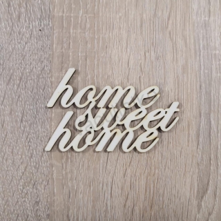 Nápis - home sweet home 9x6cm