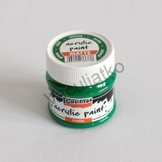 Matná akrylová farba Pentart - 50ml - zelená