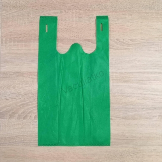 Netkaná taška 25x45cm - zelená