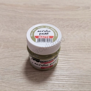 Matná akrylová farba Pentart - 50ml - tŕňová zelená