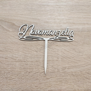 Nápis na zapichnutie - Novomanželia 14,5cm