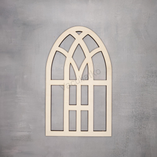 Drevený výrez - okno 15x25cm (hr. 5mm)