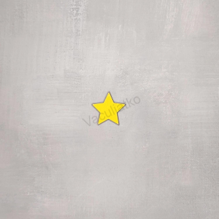 Drevený výrez - hviezda 3cm (hr. 4mm, žltá)