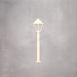 Drevený výrez - Pouličná lampa 4x15cm