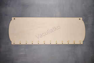 Drevená tabuľka - polotovar 40x14cm (rodinný kalendár, čísla) m2