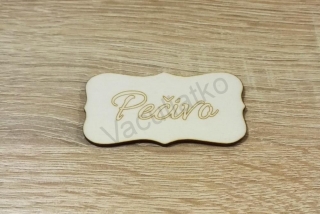 Tabuľka - Pečivo 6x3cm