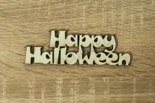 Nápis - Happy Halloween 15x5cm